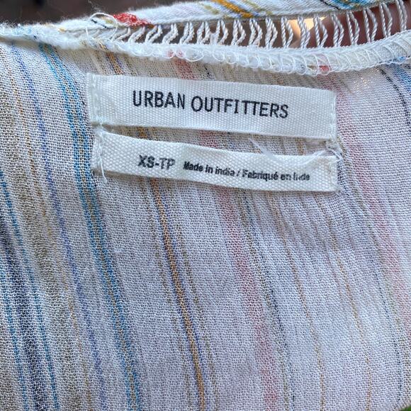 Urban Outfitters Moonstruck Surplice Romper Striped Size Extra Small OB804490 - Picture 12 of 14